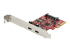 PEXUSB312C3 - Startech PCIe USB 3.1 Card, 2x USB C 3.1 Gen 2 10Gbps, PCIe Gen 3 x4, ASM3142 Chipset, USB Type-C PCI Express Card, 2-Port USB 3.2 Gen 2x1 Expansion Add-On Card, Windows, macOS, Linux - Right-angle