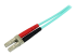 A50FBLCLC10 - Startech 10m (30ft) LC/UPC to LC/UPC OM3 Multimode Fiber Optic Cable, Full Duplex 50/125Âµm Zipcord Fiber Cable, 100G Networks, LOMMF/VCSEL, <0.3dB Low Insertion Loss - Right-angle