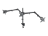 461658 - Manhattan Monitor Mount with Center Mount and Double-Link Swing Arms - Right-angle