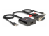 38284 - Lindy - Adapter - HD-15 (VGA), USB (power only), mini-phone stereo 3.5 mm male to HDMI, mini jack female - Left-angle