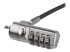 LTLOCK4D - StarTech.com 6.5ft (2m) Laptop Cable Lock, 4 Digit Combination Laptop/Desktop Security Cable Lock for K-Slot Devices/Computers/Monitors, Portable Anti-Theft Vinyl Coated Steel Cable Lock - Right-angle