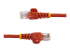 45PAT50CMRD - Startech 0.5m Red Cat5e / Cat 5 Snagless Ethernet Patch Cable 0.5 m - Multi-angle