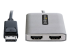 MST14DP122HD - Startech DP to Dual HDMI MST HUB, Dual HDMI 4K 60Hz, DisplayPort Multi Monitor Adapter with 1ft (30cm) Cable, DP 1.4 Multi Stream Transport Hub, DSC | HBR3, DP to 2x HDMI Ports - Close up
