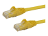 N6PATC10MYL - Startech 10m CAT6 Ethernet Cable, 10 Gigabit Snagless RJ45 650MHz 100W PoE Patch Cord, CAT 6 10GbE UTP Network Cable w/Strain Relief, Yellow, Wiring is UL Certified/TIA - Right-angle