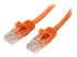 45PAT7MOR - StarTech.com 7m Orange Cat5e / Cat 5 Snagless Ethernet Patch Cable 7 m - Right-angle
