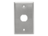 N206-FP01-IND - Eaton Tripp Lite Series RJ45 Bulkhead Wall Plate 1 Cutout Industrial Metal Single Gang TAA - Front