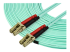 A50FBLCLC15 - Startech 15m OM3 LC to LC Multimode Duplex Fiber Optic Patch Cable - Close up