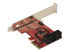4P6G-PCIE-SATA-CARD - StarTech.com SATA PCIe Card, 4 Port PCIe SATA Expansion card, 6Gbps SATA Card, Low/Full Profile, SATA Stacked Connectors, ASM1164 Non-Raid SATA Controller Card - Right-angle