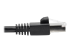 N262-001-BK - Eaton Tripp Lite Series Cat6a 10G Snagless Shielded STP Ethernet Cable (RJ45 M/M), PoE, Black, 1 ft. (0.31 m) - Close up