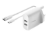 WCE001MY1MWH - Belkin BoostCharge - Power adapter - Right-angle