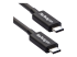 TBLT34MM50CM - StarTech.com 50cm (1.6ft) Thunderbolt 3 Cable, 40Gbps, 100W PD, 4K/5K Video, Thunderbolt-Certified, Compatible w/ TB4/USB 3.2/DisplayPort - Left-angle