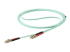 450FBLCLC15 - StarTech.com 15 m OM4 LC to LC Multimode Duplex Fiber Optic Patch Cable- Aqua - Right-angle