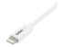 USBLT2MW - StarTech.com 2m (6ft) Long White Apple 8-pin Lightning Connector to USB Cable for iPhone / iPod / iPad - Close up