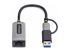 U2GA-USB-C-ETHERNET - StarTech.com 2.5GbE USB-C to Ethernet Adapter with USB-A Converter - Front