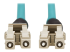 N820-10M-IND - Eaton Tripp Lite Series 10Gb Rigid Industrial Duplex Multimode 50/125 OM3 Fiber Patch Cable (LC/LC) - Close up