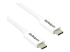 TBLT3MM2MW - StarTech 6.6ft (2m) Thunderbolt 3 Cable, 20Gbps, 100W PD, 4K Video, Thunderbolt-Certified, Compatible w/ TB4/USB 3.2/DisplayPort - Left-angle