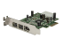 PEX1394B3LP - StarTech.com 3 Port 2b 1a Low Profile 1394 PCI Express FireWire Card Adapter - Left-angle