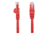 N6PATCH75RD - StarTech.com 75ft CAT6 Ethernet Cable, 10 Gigabit Snagless RJ45 650MHz 100W PoE Patch Cord, CAT 6 10GbE UTP Network Cable w/Strain Relief, Red, Wiring is UL Certified/TIA - Front
