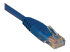 N002-001-BL - Eaton Tripp Lite Series Cat5e 350 MHz Molded (UTP) Ethernet Cable (RJ45 M/M), PoE - Left-angle