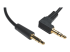 P312-006-RA - Eaton Tripp Lite Series 3.5mm Mini Stereo Audio Cable with one Right-Angle plug (M/M), 6 ft. (1.83 m) - Close up