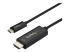 CDP2HD2MBNL - StarTech.com 6ft (2m) USB C to HDMI Cable, 4K 60Hz USB Type C to HDMI 2.0 Video Adapter Cable, Thunderbolt 3 Compatible, Laptop to HDMI Monitor/Display, DP 1.2 Alt Mode HBR2 Cable, Black - Close up