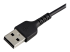 RUSBLTMM15CMB - StarTech.com 15cm(6 in) Durable Black USB-A to Lightning Cable, Heavy Duty Rugged Aramid Fiber USB Type A to Lightning Charger/Sync Power Cord, Apple MFi Certified iPad/iPhone 12 Pro Max - Right-angle