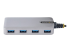 5G4AB-USB-A-HUB - Startech 4-Port USB Hub, USB 3.0 5Gbps, Bus Powered, USB-A to 4x USB-A Hub with Optional Auxiliary Power Input, Portable Desktop/Laptop USB Hub with 1ft (30cm) Attached Cable - Front