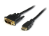 HDMIDVIMM6 - StarTech.com 6ft (1.8m) HDMI to DVI Cable, DVI-D to HDMI Display Cable (1920x1200p), Black, 19 Pin HDMI Male to DVI-D Male Cable Adapter, Digital Monitor Cable, M/M, Single Link - Right-angle