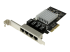 ST4000SPEXI - StarTech.com 4 Port PCIe Network Card - Left-angle