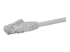N6PATC10MWH - StarTech.com 10m CAT6 Ethernet Cable, 10 Gigabit Snagless RJ45 650MHz 100W PoE Patch Cord, CAT 6 10GbE UTP Network Cable w/Strain Relief, White, Fluke Tested/Wiring is UL Certified/TIA - Close up