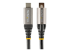 USB31CCTLKV1M - StarTech.com 3ft 1m Top Screw Locking USB C Cable 10Gbps, USB 3.1/3.2 Gen 2 Type-C Cable, 100W (5A) Power Delivery Charging, DP Alt Mode, Single Screw Lock, USB-C to C Cord, Charge/Sync - Front