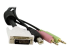 DVID4N1USB10 - StarTech.com 10 ft / 3m 4-in-1 USB Dual Link DVI-D KVM Switch Cable w/ Audio & Microphone (DVID4N1USB10) - Close up