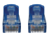 N261-003-BL - Eaton Tripp Lite Series Cat6a 10G Snagless Molded UTP Ethernet Cable (RJ45 M/M), PoE, Blue, 3 ft. (0.9 m) - Front