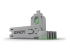 40451 - Lindy USB Port Blocker - Right-angle
