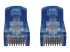 N261-015-BL - Eaton Tripp Lite Series Cat6a 10G Snagless Molded UTP Ethernet Cable (RJ45 M/M), PoE, Blue, 15 ft. (4.6 m) - 