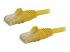 N6PATC5MYL - StarTech.com 5m CAT6 Ethernet Cable, 10 Gigabit Snagless RJ45 650MHz 100W PoE Patch Cord, CAT 6 10GbE UTP Network Cable w/Strain Relief, Yellow, Fluke Tested/Wiring is UL Certified/TIA - Right-angle