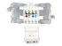 N238-001-WH-TF - Eaton Tripp Lite Series Cat6 / Cat5e Keystone Jack, 180-Degree Toolless - Back