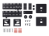 WMN-B50SCXEN - Samsung WMN-B50SC - Mounting kit (wall mount) - Front