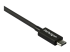 TBLT34MM80CM - StarTech 2.6ft (80cm) Thunderbolt 3 Cable, 40Gbps, 100W PD, 4K/5K Video, Thunderbolt-Certified, Compatible w/ TB4/USB 3.2/DisplayPort - Close up