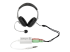 MUYHSMFFADW - StarTech.com 4 Position Microphone and Headphone Splitter 3.5 mm 4 Pin / 4 Pole Mic and Audio Combo Splitter Cable (MUYHSMFFADW) - Front