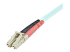 A50FBLCLC1 - Startech 1m (3ft) LC/UPC to LC/UPC OM3 Multimode Fiber Optic Cable, Full Duplex 50/125Âµm Zipcord Fiber Cable, 100G Networks, LOMMF/VCSEL, <0.3dB Low Insertion Loss - Close up