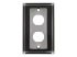 N206-FP02-IND - Eaton Tripp Lite Series RJ45 Bulkhead Wall Plate 2 Cutouts Industrial Metal Single Gang TAA - Back