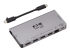 U442-DOCK5D-GY - Eaton Tripp Lite Series USB C Docking Station USB Hub 4k w/ HDMI, Gbe Gigabit Ethernet, SD Card Reader, PD Charging - Left-angle