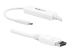 CDP2DPMM3MW - StarTech 9.8ft/3m USB C to DisplayPort 1.2 Cable 4K 60Hz, USB-C to DisplayPort Adapter Cable HBR2, USB Type-C DP Alt Mode to DP Monitor Video Cable, Compatible w/ Thunderbolt 3, White - Left-angle