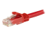 N6PATC3MRD - Startech 3m CAT6 Ethernet Cable, 10 Gigabit Snagless RJ45 650MHz 100W PoE Patch Cord, CAT 6 10GbE UTP Network Cable w/Strain Relief, Red, Wiring is UL Certified/TIA - Close up