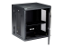RK12WALHM - Startech 12U 19" Wall Mount Network Cabinet, 16" Deep Hinged Locking IT Network Switch Depth Enclosure, Vented Computer Equipment Data Rack with Shelf & Flexible Side Panels, Assembled - Left-angle