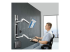 2PASTSC-WALL-MOUNT - Startech Wall Mount Workstation, VESA Mount For 32" Monitors (22lb/10kg), Fully Articulating Arms For Single Monitor Mount & Keyboard Tray, Includes Desktop Computer/PC Bracket - Left-angle