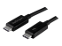 TBLT3MM1M - StarTech.com 1m (3.3ft) Thunderbolt 3 Cable, 20Gbps, 100W PD, 4K Video, Thunderbolt-Certified, Compatible w/ TB4/USB 3.2/DisplayPort - Right-angle