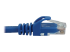 N261-015-BL - Eaton Tripp Lite Series Cat6a 10G Snagless Molded UTP Ethernet Cable (RJ45 M/M), PoE, Blue, 15 ft. (4.6 m) - Close up