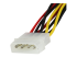 PYO2LP4LSATA - StarTech.com 12in LP4 to 2x Latching SATA Power Y Cable Splitter Adapter - Close up